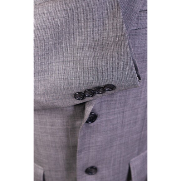 Pronto Uomo 40R 100% Wool Modern Blazer 2-Button/Gray/Check Sport Jacket - Picture 8 of 12